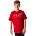 Dětské triko Fox Youth Pinnacle Ss Tee Flame Red 