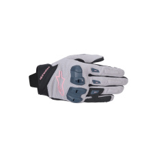 rukavice STELLA SP X 1, ALPINESTARS, dámské (šedá/černá/tmavě šedá/růžová) 2025