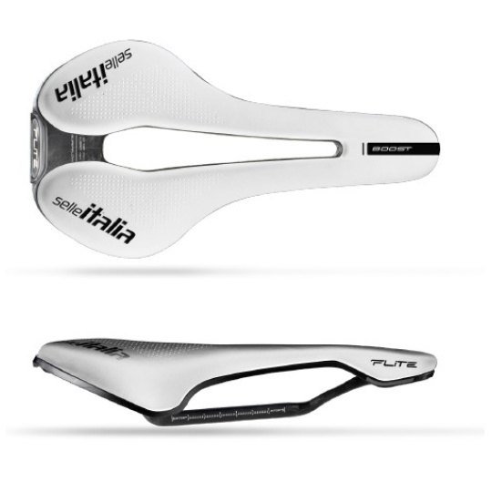 Cyklistické sedlo Selle Italia Flite Boost KC SF L CRB White W 145 x L 250 