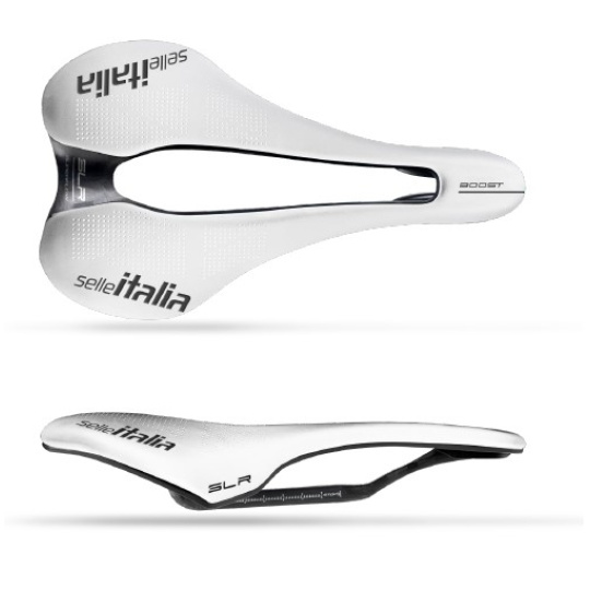 Cyklistické sedlo Selle Italia SLR KC BOOST SF L CRB LWHITE W 145 x L 248 
