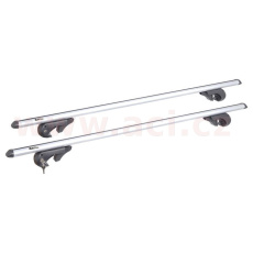 střešní nosič zamykací hliníkový 135 cm, max průřez nosiče 45x74 mm, sada 2 ks, pro vozidla s podélnými nosiči, ALU-PRO