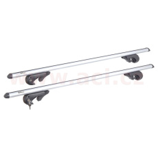 střešní nosič zamykací hliníkový 120 cm, max průřez nosiče 45x74 mm, sada 2 ks, pro vozidla s podélnými nosiči, ALU-PRO