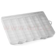krabička na součástky 193x132x23mm 24 sekcí