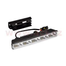 přídavná světla LED pro denní svícení 12 V, 5x SMD v každém světle, 182x19x55 mm sada včetně kabeláže