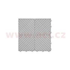 plastová dlaždice žebrovaná 40x40x1,8 cm PVC (šedá)