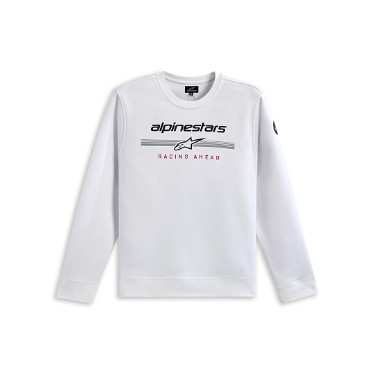 mikina BETTERN CREW, ALPINESTARS (bílá) mikina BETTERN CREW, ALPINESTARS (bílá)
