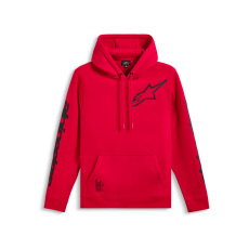 mikina TRIPLE HOODIE, ALPINESTARS (červená)
