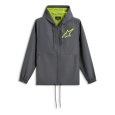 bunda SPEEDER CHROMIUM WINDBREAKER, ALPINESTARS (šedá/žlutá fluo)