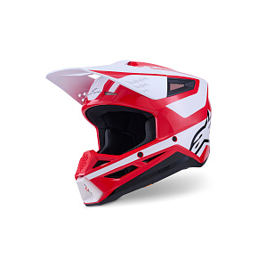 přilba S-M3 HEAT, ALPINESTARS (červená/bílá/černá) 2027 přilba S-M3 HEAT, ALPINESTARS (červená/bílá/černá) 2027