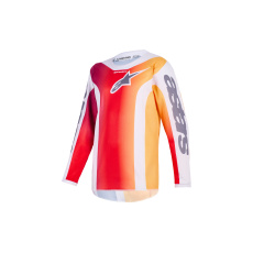 dres FLUID PORTL YOUTH, ALPINESTARS, dětské (červená/oranžová/světle šedá) 2026