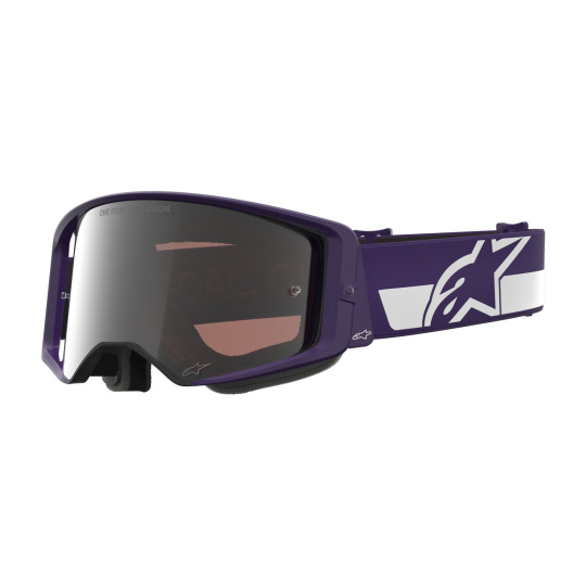 brýle SUPERTECH VISION HUNTA96 XXV, ALPINESTARS (fialová/bílá, zrcadlové stříbrné plexi) 2026
