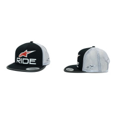 Alpinestars Ride 4.0 Trucker kšiltovka - černá/bílá/červená