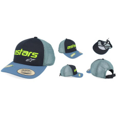 Alpinestars Vital Trucker kšiltovka - Black/Blue/Green