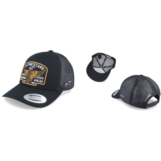 Alpinestars Heritage Patch Trucker kšiltovka - Black/Black
