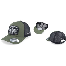 Alpinestars Heritage Patch Trucker kšiltovka - Military/Black