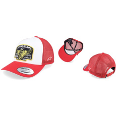 Alpinestars Heritage Patch Trucker kšiltovka - White/Red