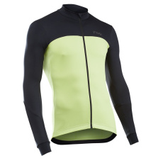 Pánský cyklo dres Northwave Force 2 Jersey Ls Full Zip  Cool Matcha/Black