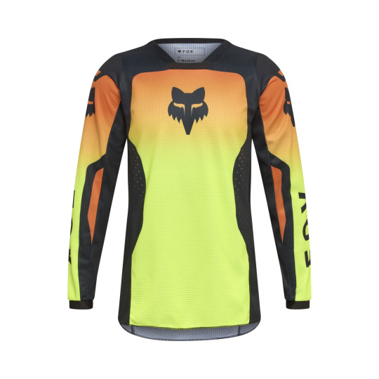 Dětský MX dres Fox Yth 180 Shield Jersey Fluorescent Yellow Dětský MX dres Fox Yth 180 Shield Jersey Fluorescent Yellow