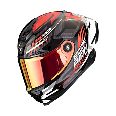 Moto přilba SCORPION EXO-RACE AIR KOBRA FIM2 černo/červená