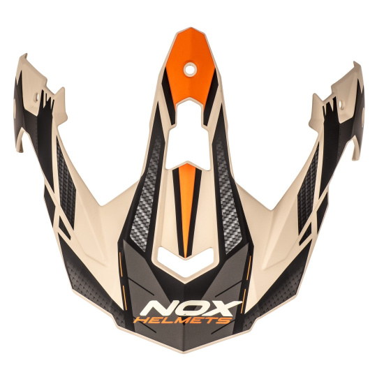 kšilt pro přilby N312 TRACK, NOX (písková matná,oranžová) kšilt pro přilby N312 TRACK, NOX (písková matná,oranžová)
