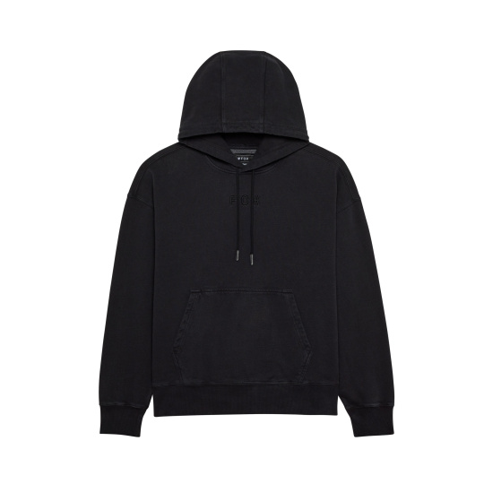 Pánská mikina Fox Wordmark Oversized Fleece Po  Black