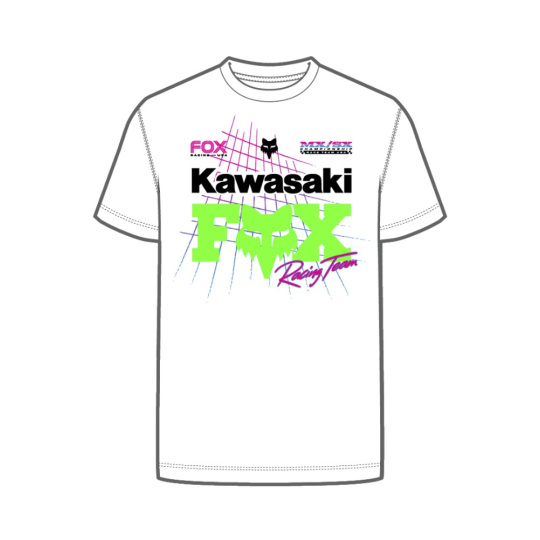 Dětské triko Fox Youth Fox X Kawi Ss Tee  Optic White