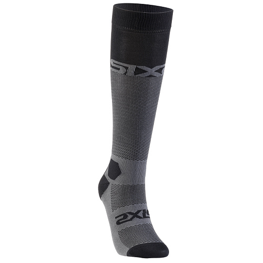 SIXS LONG RACING V2 podkolenky černá/šedá