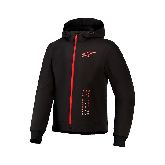 bunda RADIUM TECH HOODIE, ALPINESTARS (černá/červená) 2026 bunda RADIUM TECH HOODIE, ALPINESTARS (černá/červená) 2026