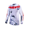 dres RACER AIR LONE, ALPINESTARS (šedá camo/bílá/červená) 2027