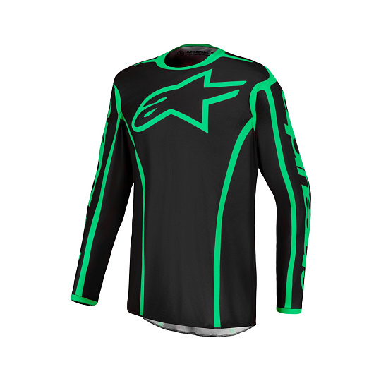 dres FLUID APEX V2, ALPINESTARS (černá/zelená fluo) 2027 dres FLUID APEX V2, ALPINESTARS (černá/zelená fluo) 2027