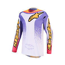 dres FLUID DRAG, ALPINESTARS (světle šedá/fialová/zlatá) 2027
