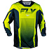 dres KINETIC FADE, FLY RACING - USA (hi-vis/modrá/bílá)
