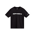 triko RACE WORDMARK CSF, ALPINESTARS (černá/bílá)