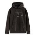 mikina INFINITE WASHED OVERSIZED HOODIE, ALPINESTARS (sepraná černá)