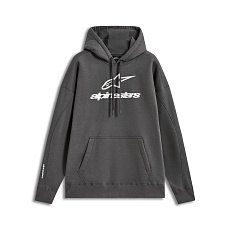 mikina PRELUDE OVERSIZED HOODIE, ALPINESTARS (tmavě šedá)