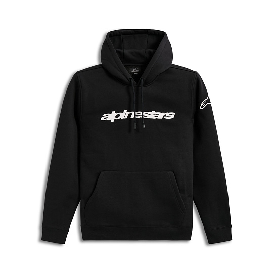 mikina RACE WORDMARK HOODIE, ALPINESTARS (černá/bílá) mikina RACE WORDMARK HOODIE, ALPINESTARS (černá/bílá)