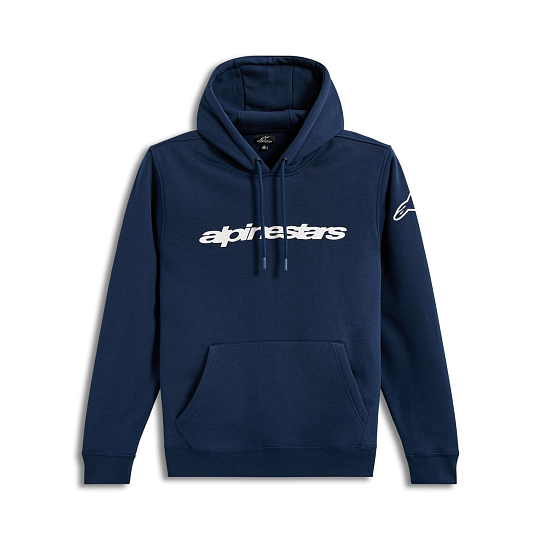 mikina RACE WORDMARK HOODIE, ALPINESTARS (modrá/bílá) mikina RACE WORDMARK HOODIE, ALPINESTARS (modrá/bílá)