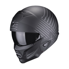 Moto přilba SCORPION EXO-COMBAT II MILES matná černo/stříbrná Moto přilba SCORPION EXO-COMBAT II MILES matná černo/stříbrná