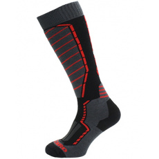lyžařské ponožky BLIZZARD Profi ski socks, black/anthracite/red lyžařské ponožky BLIZZARD Profi ski socks, black/anthracite/red