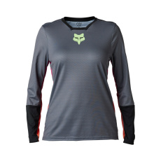 Dámský dres Fox W Defend Race Ls Jersey  Pewter