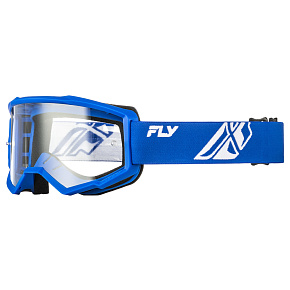 brýle FOCUS, FLY RACING - USA dětské (modré/bílé - čiré plexi) brýle FOCUS, FLY RACING - USA dětské (modré/bílé - čiré plexi)