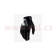 rukavice RIDEFIT, 100% - USA (černá/bílá) rukavice RIDEFIT, 100% - USA (černá/bílá)