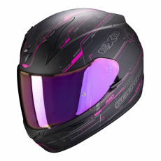 Moto přilba SCORPION EXO-390 BEAT matná černo/růžová Moto přilba SCORPION EXO-390 BEAT matná černo/růžová