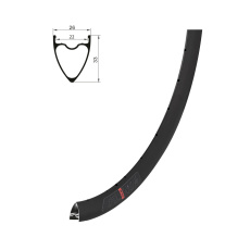 KELLYS Ráfek KLS FLINT DSC, 32H, FV, 28" black KELLYS Ráfek KLS FLINT DSC, 32H, FV, 28" black
