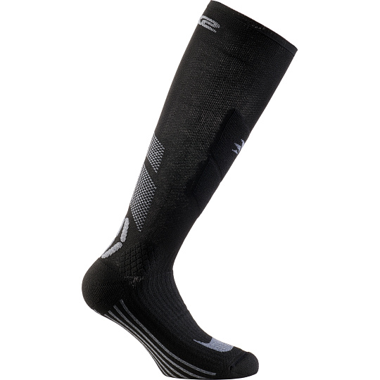 SIXS MOT V3 zesílené podkolenky černá/šedá SIXS MOT V3 zesílené podkolenky černá/šedá