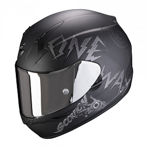 Moto přilba SCORPION EXO-390 ONEWAY matná černo/stříbrná Moto přilba SCORPION EXO-390 ONEWAY matná černo/stříbrná