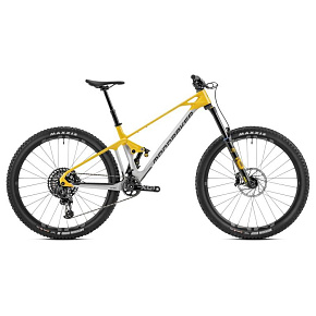 MONDRAKER MONDRAKER Foxy Carbon XR MIND, racing silver/yellow, 2023 MONDRAKER MONDRAKER Foxy Carbon XR MIND, racing silver/yellow, 2023