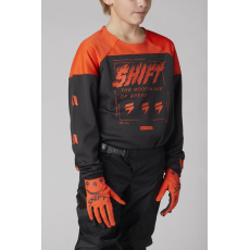 Dětský dres Shift Youth White Label Flame Jersey Blood Orange 