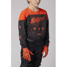 Dětský dres Shift Youth White Label Flame Jersey Blood Orange Dětský dres Shift Youth White Label Flame Jersey Blood Orange