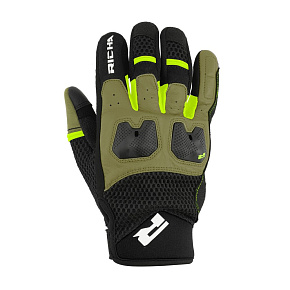 Moto rukavice RICHA MONACO MESH černé/fluo žluté